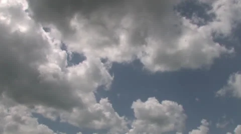 Sky High Cloud Timelap Stock Footage 25077288