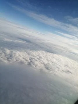 The sky is higher than the clouds 库存照片