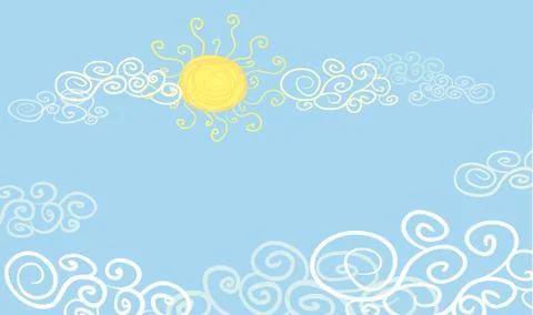 In the sky Stock Illustration