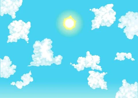 Up in the sky. Illustrazione stock