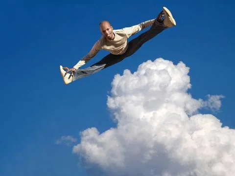 Sky jump Stock Photos