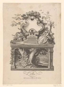 Sky; L air; The four elements. Allegorical representation of the air eleme... Stock Photos