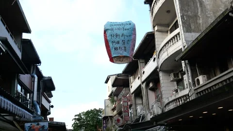 Sky lantern activity in Taiwan Stock-Footage 264289748