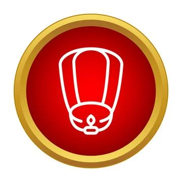 Sky lantern floating light celebration icon design 스톡 일러스트