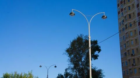 Sky lantern house Stock Photos