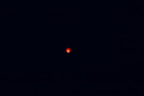 Sky lanterns, flying lanterns, floating lanterns, hot-air balloons Stock Photos