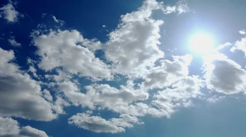 Sky lapse sun Stock Footage 8255117