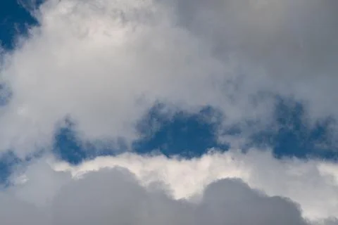 Sky layers analyzed. Layered sky visuals demonstrate depth and pattern repe.. Stock Photos