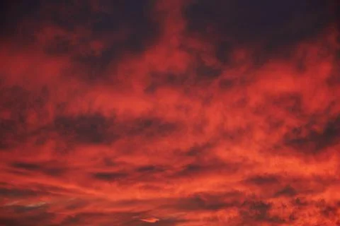 Sky light after sunset. orange background Stock Photos
