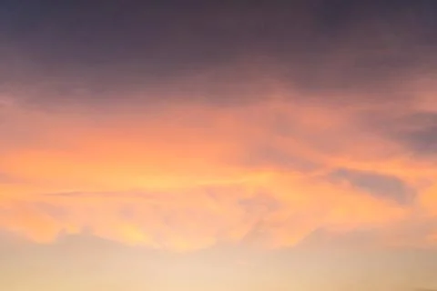 Sky light sunset. Orange sky cloud background Stock Photos