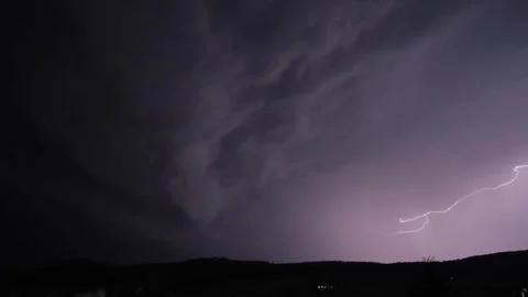 Sky lighting raining night Stock-Footage 273698296