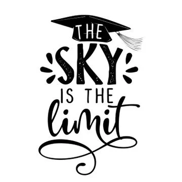 The sky is the limit Stock Illustration