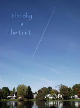 The Sky Is The Limit Foto stock