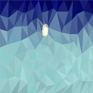 The sky is low poly. Stock Illustration