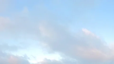 Sky with many floating sunset clouds timelapse Stock Footage 82988382