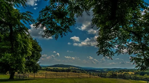 Sky Meadow Time Lapse [Pan, Tilt, Dolly] Stock-Footage 40381424