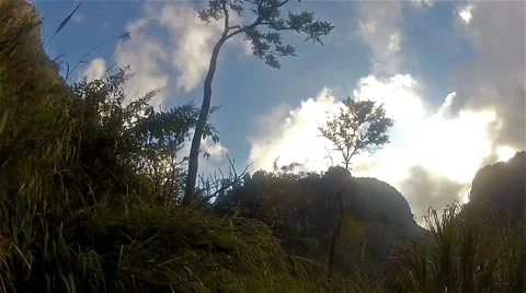 Sky in the mountains Stock Footage 49368169