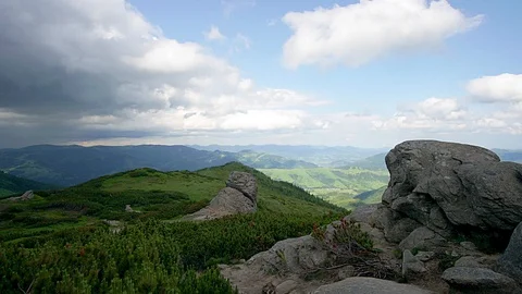 Sky in the mountains Stock Footage 99657358