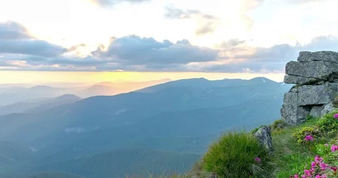 Sky in the mountains time lapse Stock-Footage 101752187