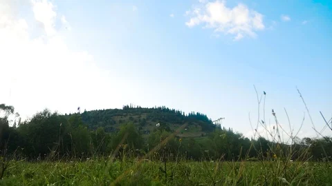 The sky in the mountains. Timelapse Stock Footage 114610827