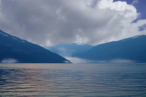 The sky moves over the sea Stock Footage 202232470