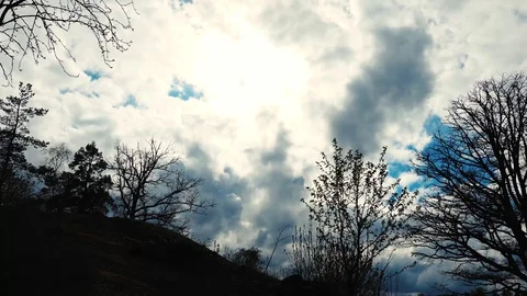 Sky movie in nice view (4K) in Stockholm Stock Footage 129494229