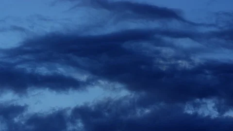 Sky with moving clouds at dusk Stock Footage 102243101