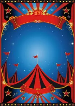 Sky night circus Stock Illustration