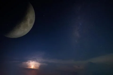 Sky at night Stock Photos