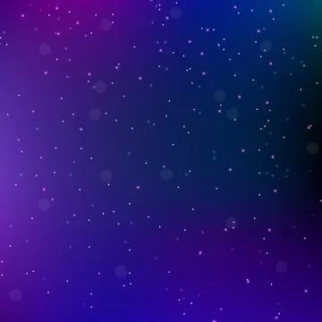 Sky night space abstract background with stars. Universe backdrop. Vector i.. Stock Illustration