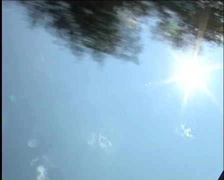 Sky out of the car another view Stock Footage 999196