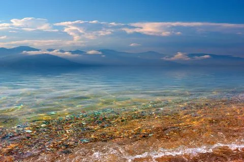 Sky over the beach Stock Photos