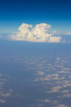 Sky over cloud layer Stock Photos