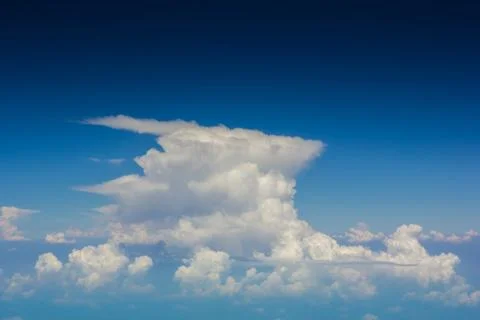 Sky over cloud layer Stock Photos