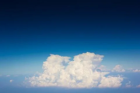 Sky over cloud layer Stock Photos