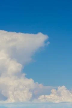 Sky over cloud layer Stock Photos