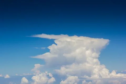 Sky over cloud layer Stock Photos