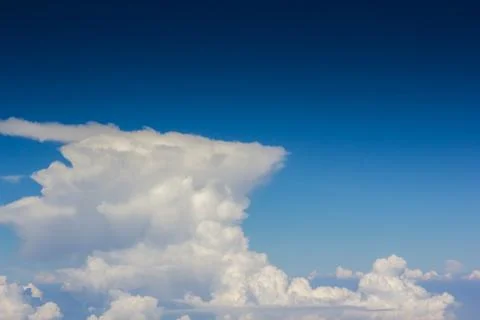 Sky over cloud layer Stock Photos