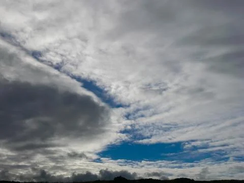 Sky over Easter Island. Sky and clouds. Stock Photos