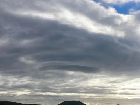 Sky over Easter Island. Sky and clouds. Foto stock