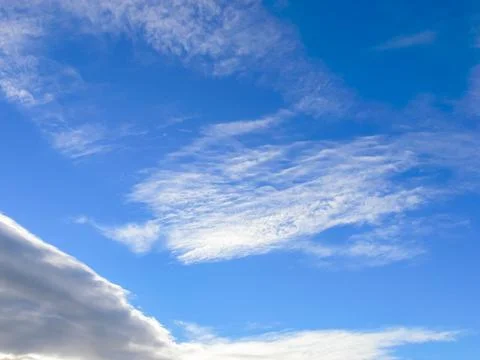 Sky over Easter Island. Sky and clouds. Stock Photos