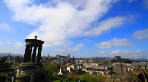 Sky over edinburgh, scotland Video stock 39502541