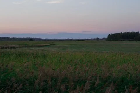 The sky over the field Foto stock