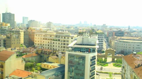 Sky over Milan Video stock 39654121