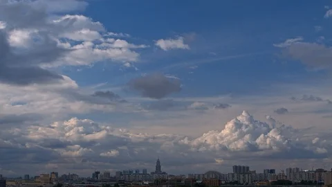 Sky over Moscow Stock Footage