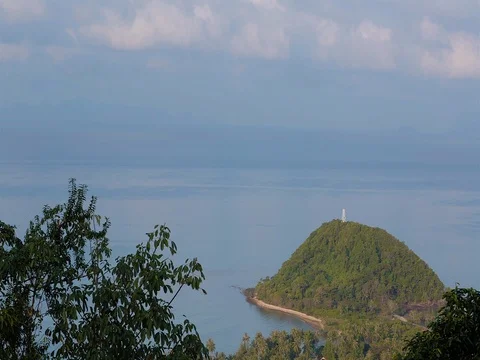 The sky over Pacific ocean. Daytime timelapse. Island and Exotic Beach Stock Footage 70150454