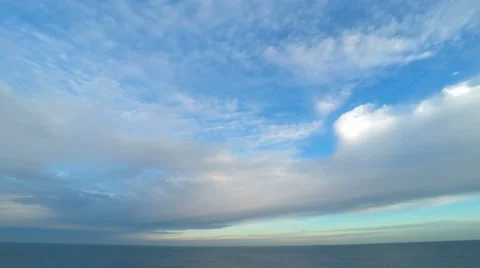 Sky over the Sea. Video stock 58209060