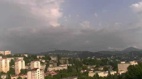 The sky over Sochi Video stock 8961785