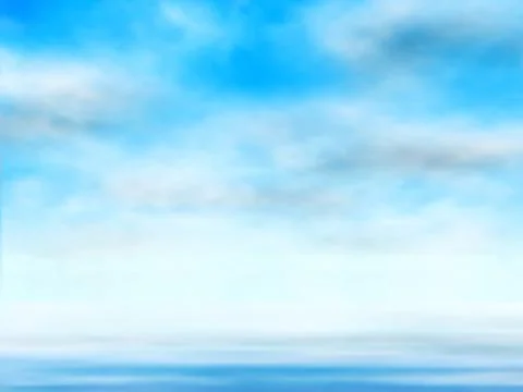 Sky over water Illustrazione stock