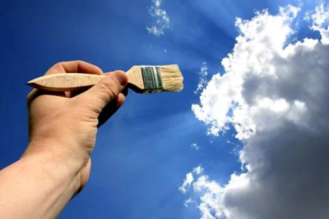 Sky Painter Stock-Fotos